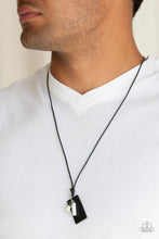 Load image into Gallery viewer, Paparazzi's Explorer Edge - White Urban Men Necklace
