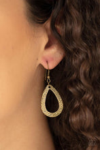 Load image into Gallery viewer, Paparazzi's Teardrop Tempest - Brass necklace
