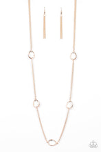 Load image into Gallery viewer, Paparazzi's Teardrop Timelessness - Rose Gold necklace
