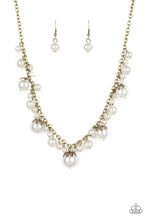 Load image into Gallery viewer, Paparazzi's Uptown Pearls - Brass necklace
