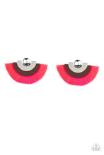Load image into Gallery viewer, Paparazzi's Fan The FLAMBOYANCE - Pink post earrings
