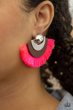 Load image into Gallery viewer, Paparazzi's Fan The FLAMBOYANCE - Pink post earrings
