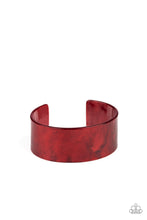 Load image into Gallery viewer, Paparazzi's Glaze Over - Red Acrylic bracelet
