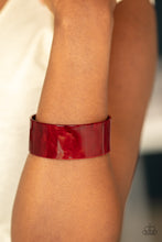 Load image into Gallery viewer, Paparazzi's Glaze Over - Red Acrylic bracelet
