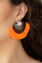 Load image into Gallery viewer, Paparazzi's Fan The FLAMBOYANCE - Orange post earrings
