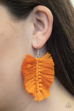 Load image into Gallery viewer, Paparazzi's Knotted Native - Orange earrings
