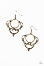 Load image into Gallery viewer, Paparazzi's Metallic Macrame - Brass earrings
