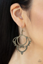 Load image into Gallery viewer, Paparazzi's Metallic Macrame - Brass earrings
