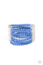 Load image into Gallery viewer, Paparazzi's LAYER It On Thick - Blue bracelet
