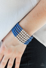 Load image into Gallery viewer, Paparazzi's LAYER It On Thick - Blue bracelet
