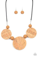 Load image into Gallery viewer, Paparazzi's Pop The Cork - Brown Wood necklace

