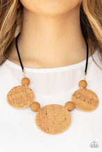 Load image into Gallery viewer, Paparazzi's Pop The Cork - Brown Wood necklace
