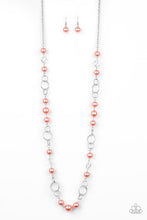 Load image into Gallery viewer, Paparazzi's Prized Pearl -Orange necklace
