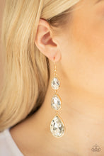 Load image into Gallery viewer, Paparazzi's Metro M - Gold earrings
