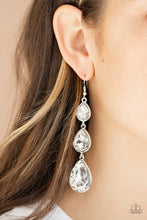 Load image into Gallery viewer, Paparazzi's Metro M - White earrings
