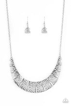 Load image into Gallery viewer, Paparazzi's Metallic Mechanics - Silver necklace
