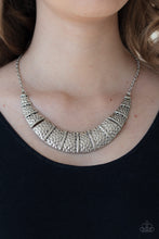 Load image into Gallery viewer, Paparazzi's Metallic Mechanics - Silver necklace
