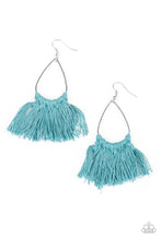 Load image into Gallery viewer, Paparazzi's Tassel Treat - Blue Earrings
