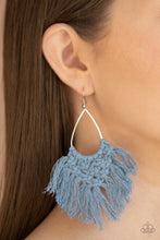 Load image into Gallery viewer, Paparazzi's Oh MACRAME, Oh My - Blue earrings

