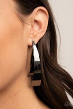 Load image into Gallery viewer, Paparazzi's Underestimated Edge - Black post earrings
