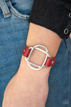 Load image into Gallery viewer, Paparazzi's Nautically Knotted - Red Urban Bracelet
