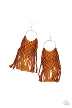 Load image into Gallery viewer, Paparazzi's Macrame Rainbow - Brown earrings
