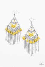 Load image into Gallery viewer, Paparazzi's Trending Transcendence - Yellow earrings
