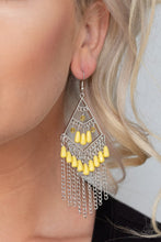 Load image into Gallery viewer, Paparazzi's Trending Transcendence - Yellow earrings
