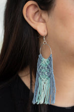 Load image into Gallery viewer, Paparazzi's Macrame Rainbow - Blue earrings
