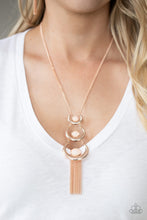 Load image into Gallery viewer, Paparazzi's As MOON As I Can - Rose Gold necklace
