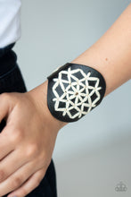 Load image into Gallery viewer, Paparazzi's A Cross-Stitch In Time - Black Urban bracelet
