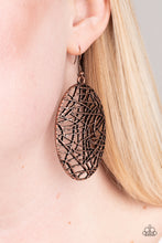 Load image into Gallery viewer, Paparazzi's Way Out Of Line - Copper earrings
