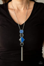 Load image into Gallery viewer, Paparazzi's STRIPE Up a Conversation - Blue necklace
