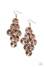 Load image into Gallery viewer, Paparazzi's Star Spangled Shine - Copper earrings
