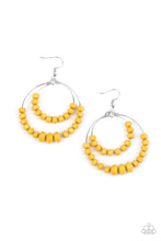 Load image into Gallery viewer, Paparazzi's Paradise Party - Yellow hoop earrings
