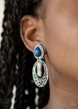 Load image into Gallery viewer, Paparazzi's Exotic Escape - Blue Clip-on earrings

