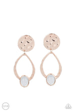 Load image into Gallery viewer, Paparazzi's Opal Obsession - Rose Gold Clip-on earrings
