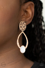 Load image into Gallery viewer, Paparazzi's Opal Obsession - Rose Gold Clip-on earrings
