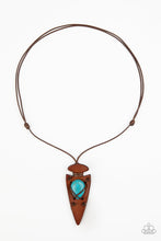 Load image into Gallery viewer, Paparazzi's Hold Your ARROWHEAD Up High - Blue Urban Men necklace
