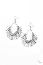 Load image into Gallery viewer, Paparazzi's Fine-Tuned Machine - Silver earrings
