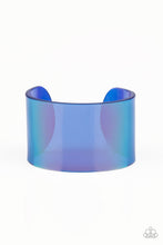 Load image into Gallery viewer, Paparazzi's Holographic Aura - Blue Acrylic bracelet
