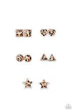 Load image into Gallery viewer, Paparazzi's Starlet Shimmer- Cheetah-like print earrings (Children's Jewelry)
