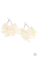 Load image into Gallery viewer, Paparazzi's Wanna Piece Of MACRAME? - White earrings
