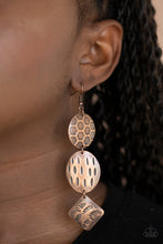 Load image into Gallery viewer, Paparazzi's Mixed Move - Copper earrings
