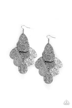 Load image into Gallery viewer, Paparazzi's Hibiscus Harmony - Silver earrings
