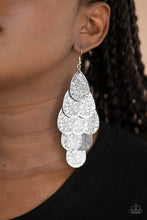 Load image into Gallery viewer, Paparazzi's Hibiscus Harmony - Silver earrings
