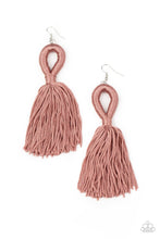 Load image into Gallery viewer, Paparazzi's Tassels and Tiaras - Pink earrings
