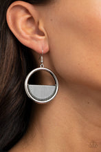 Load image into Gallery viewer, Paparazzi's Stuck In Retrograde - Silver Acrylic earrings
