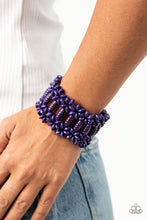 Load image into Gallery viewer, Paparazzi's Fiji Flavor - Purple wood bracelet
