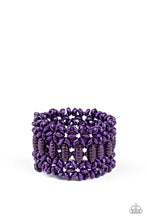 Load image into Gallery viewer, Paparazzi's Fiji Flavor - Purple wood bracelet
